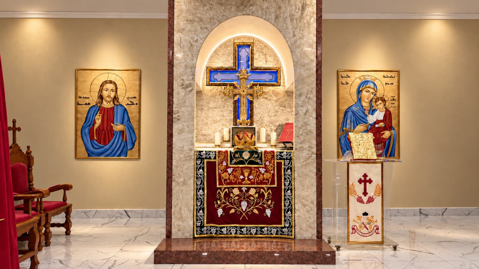 Altar da Catedral Siríaca Ortodoxa da Anunciação