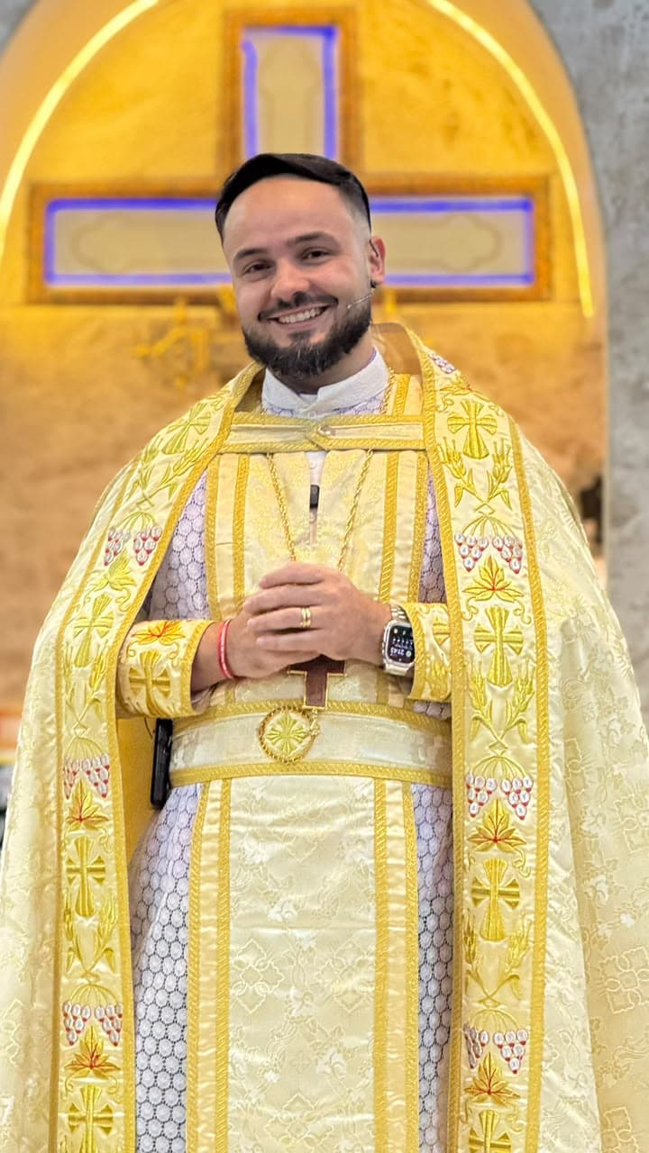 Pe. Caio Queiroz na Catedral Siríaca Ortodoxa